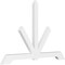Ekena Millwork Vanguard Architectural Grade PVC Gable Bracket, 108"W x 72"H x 4"D x 6"F, 16/12 Pitch GBP108X72X0406VAN00 - alternate 1